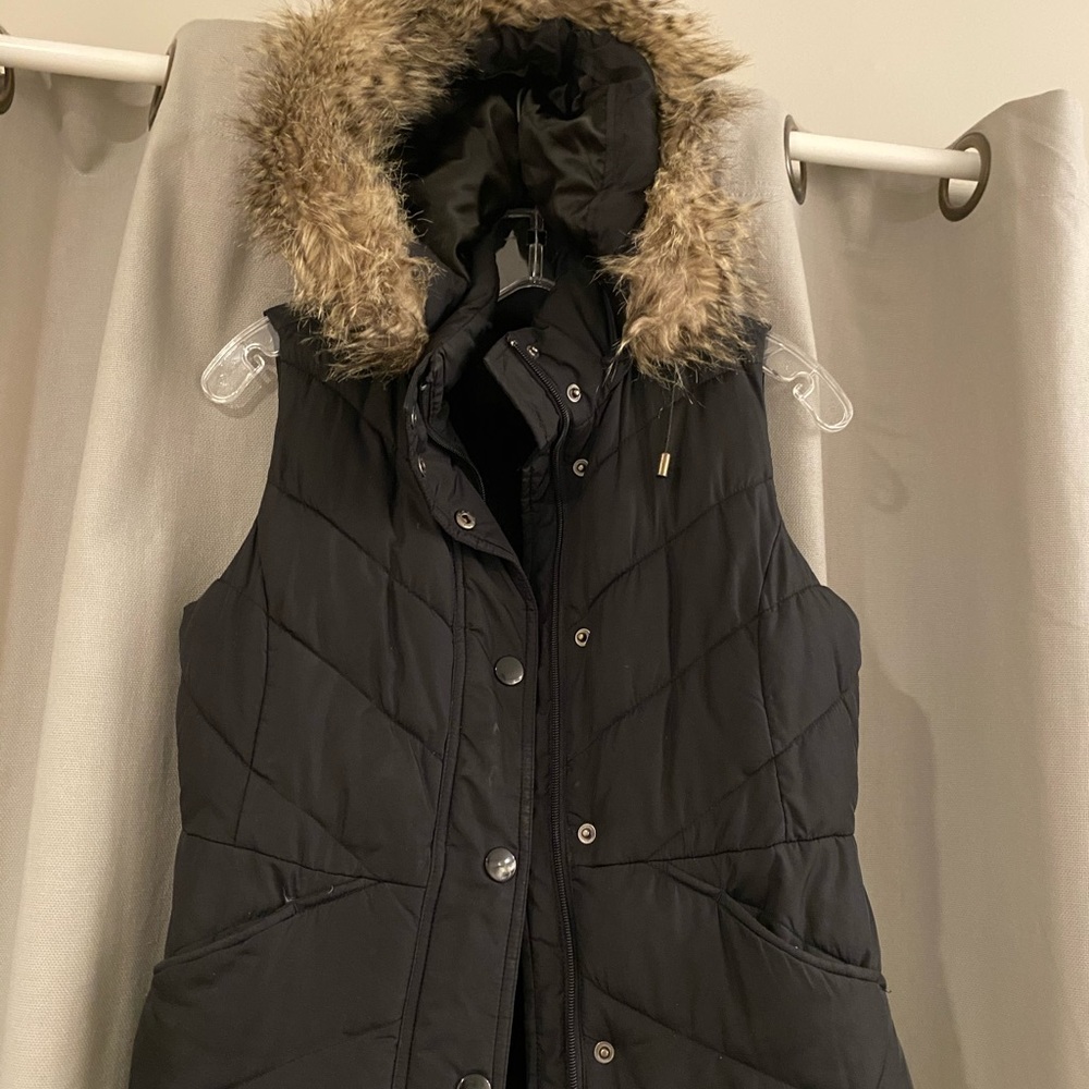 Banana Republic zip off hooded vest